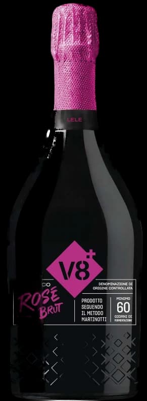 V8+ Prosecco DOC Brut Rosé Millesimato 2022 - Lele - 750ml – V8+ (Grupo Valdo Spumanti)
